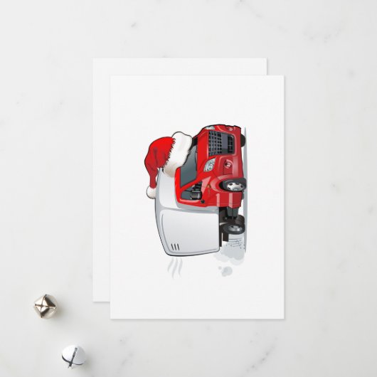 Cartoongroet kerstkaart (Voorkant / Achterkant in situ)