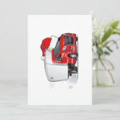 Cartoongroet kerstkaart (Staand voorkant)