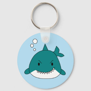 Cartoonhaai Sleutelhanger