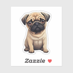 Cartoonhond illustratie sticker