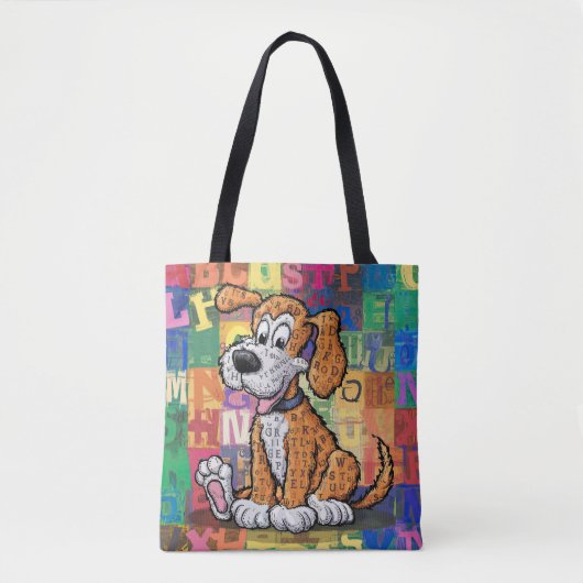 Cartoonhond Tote Bag (Voorkant)