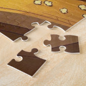 Cartoonhonden puppies met popcorn legpuzzel (Zijkant)