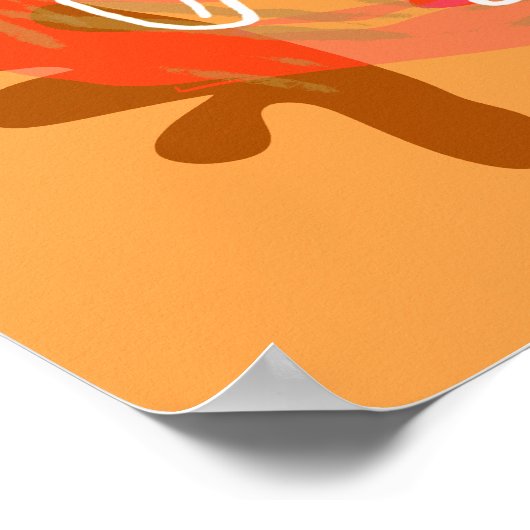 Cartoonish Organik Poster (Hoek)