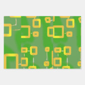 CartoonishGreen Wrapping Paper Flat Sheet Set van  (Voorkant)