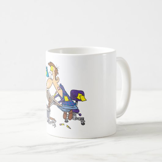 Cartoonist op Work Koffiemok (Voorkant rechts)