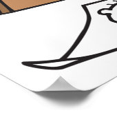 Cartoonist op Work Poster (Hoek)