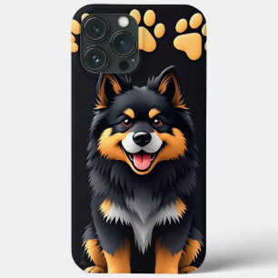 Cartoonistische afbeelding van een hond Case-Mate iPhone case