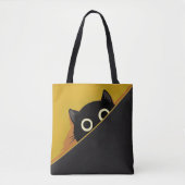 Cartoonkat Tote Bag (Voorkant)