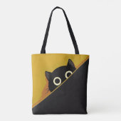 Cartoonkat Tote Bag (Achterkant)