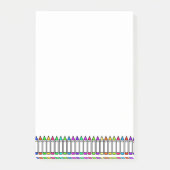 Cartoonkrijtpatroon Post-it® Notes (Voorkant)