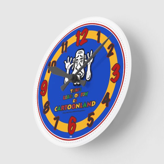 CARTOONLAND CLOCK RONDE KLOK (Hoek)