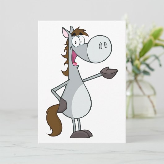 Cartoonpaard Kaart
