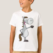 Cartoonpaard T-shirt (Voorkant)