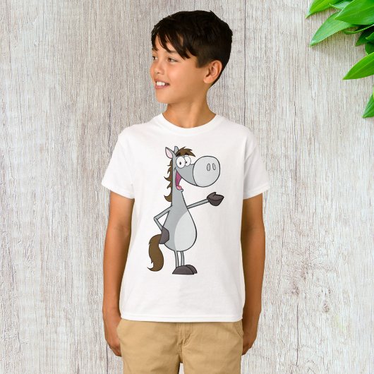 Cartoonpaard T-shirt