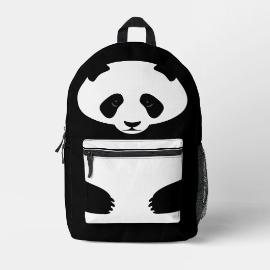 Cartoonpanda Bedrukte Rugzak (Voorkant)