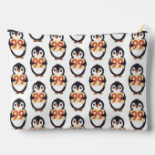 Cartoonpinguïn met nummer 99 etui (Achterkant)
