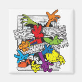 Cartoons Attack Magneet (Voorkant)