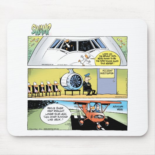 Cartoons Aviation Mousepad Muismat (Voorkant)