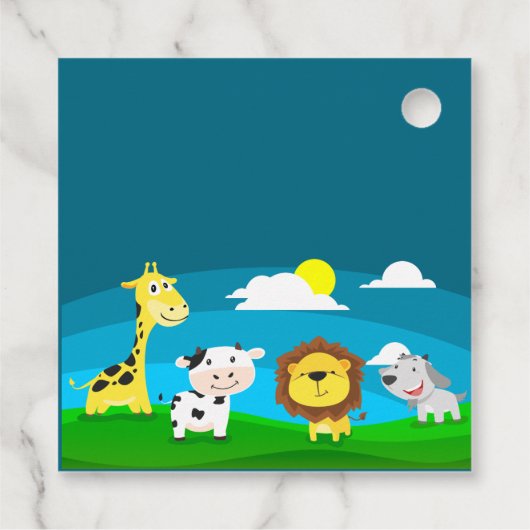 Cartoons Bedankjes Labels (Achterkant)