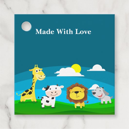 Cartoons Bedankjes Labels (Voorkant)