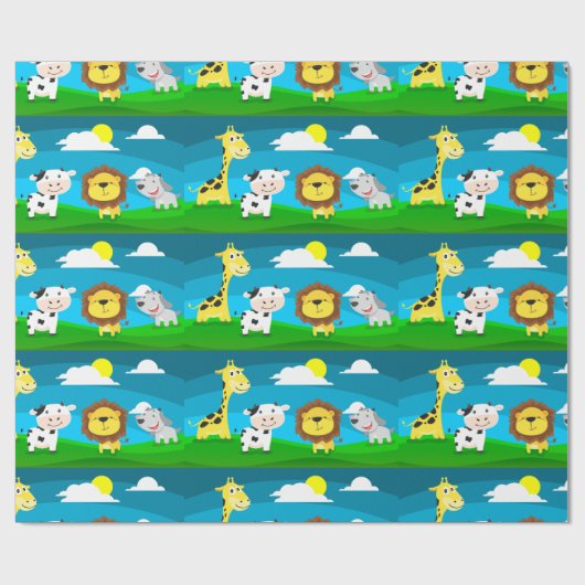 Cartoons Cadeaupapier (Vlak)