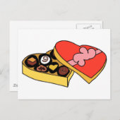 Cartoons Doos met chocolade Briefkaart (Voorkant / Achterkant)