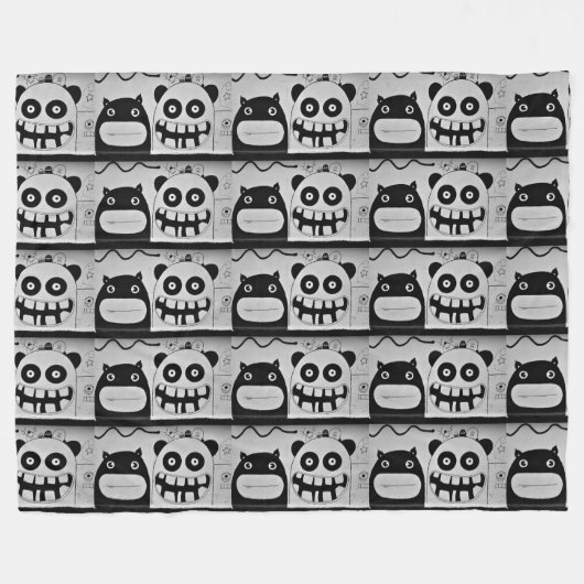 Cartoons Fleece Deken (Voorkant (Horizontaal))