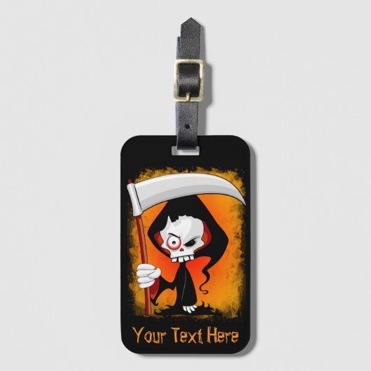 Cartoons flesje bagagelabel (Voorkant (verticaal))