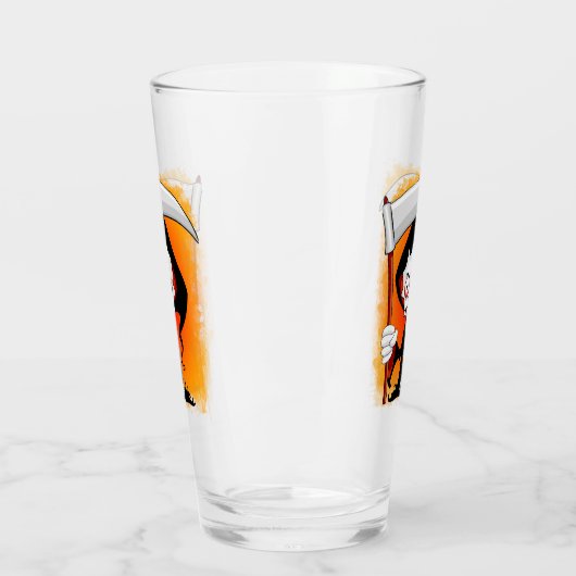 Cartoons flesje glas (Links)