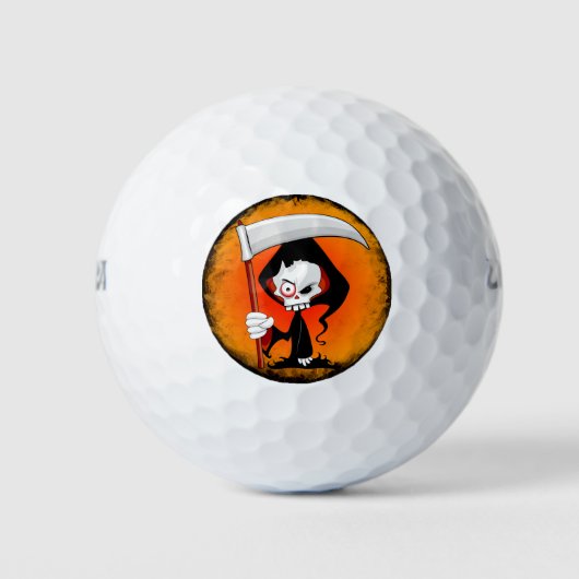 Cartoons flesje golfballen (Voorkant)