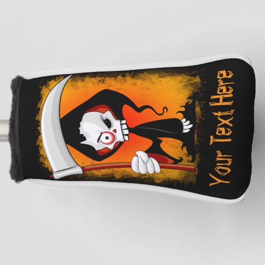Cartoons flesje golfheadcover (Voorkant)