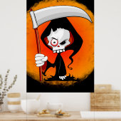 Cartoons flesje poster (Keuken)