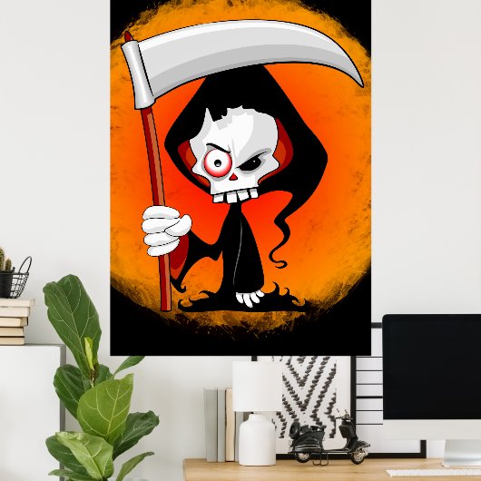 Cartoons flesje poster (Thuiskantoor)