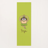 Cartoons grappige yoga yogamat (Achterkant)
