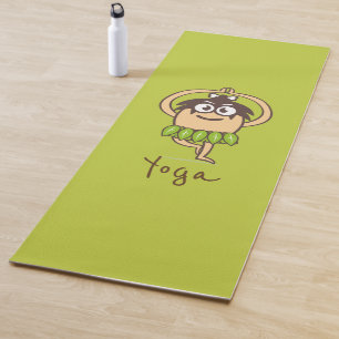 Cartoons grappige yoga yogamat