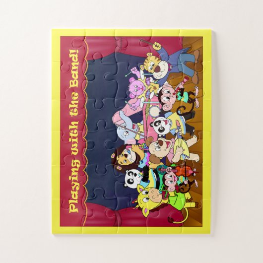 Cartoons in de band legpuzzel (Verticaal)