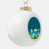 Cartoons Keramische Bal Ornament (Links)
