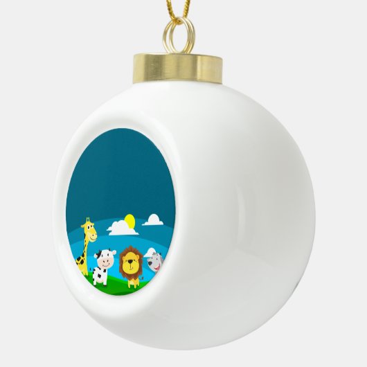 Cartoons Keramische Bal Ornament (Rechts)