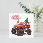 Cartoons kerstkaart (Staand voorkant)