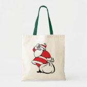Cartoons Kerstmis Jolly Kerstman, Zak met Speelgoe Tote Bag (Voorkant)