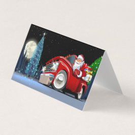 Cartoons Kersttruck Kaart