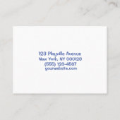 Cartoons Kinderen die overdag kinderen afspelen Visitekaartje (Achterkant)