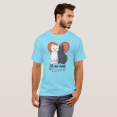 Cartoons met hart Alles wat je nodig hebt is Liefd T-shirt (Voorkant volledig)