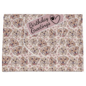 Cartoons met labrador Retriever, naadloos patroon Groot Cadeauzakje (Voorkant)