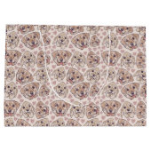 Cartoons met labrador Retriever, naadloos patroon Groot Cadeauzakje (Achterkant)