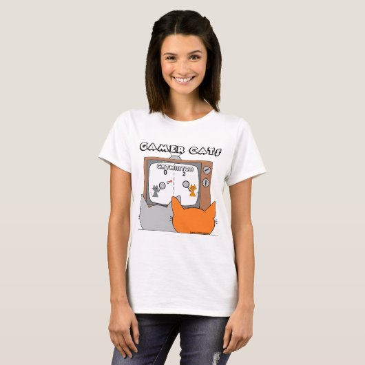 cartoons met "RETRO VIDEO GAME CATS" T-shirt
