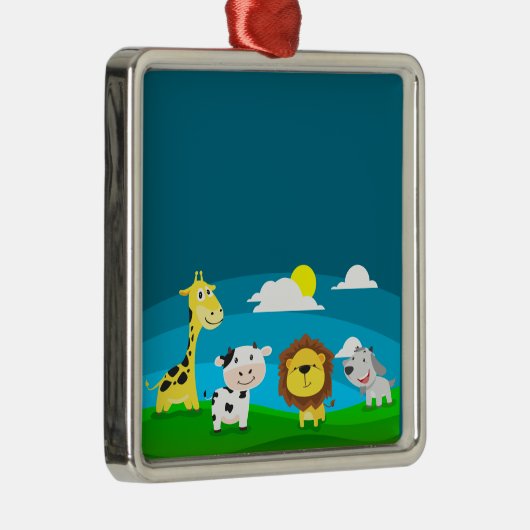 Cartoons Metalen Ornament (Rechts)