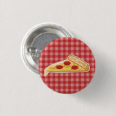 Cartoons pizzapunt ronde button 3,2 cm (Voorkant /achterkant)