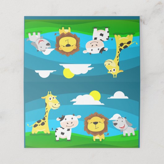 Cartoons Plaatskaartje (Buitenkant ongevouwen)