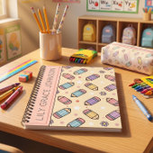 Cartoons Potlood Terug naar school Patroon Notitieboek